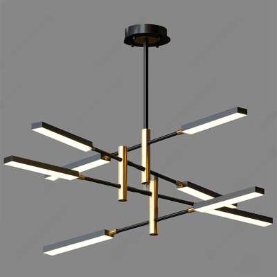 现代吊灯3D模型下载